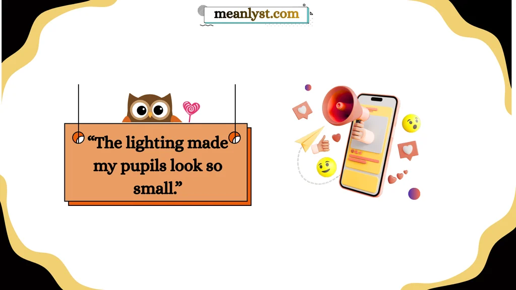 Small Pupils Meaning on Social Media