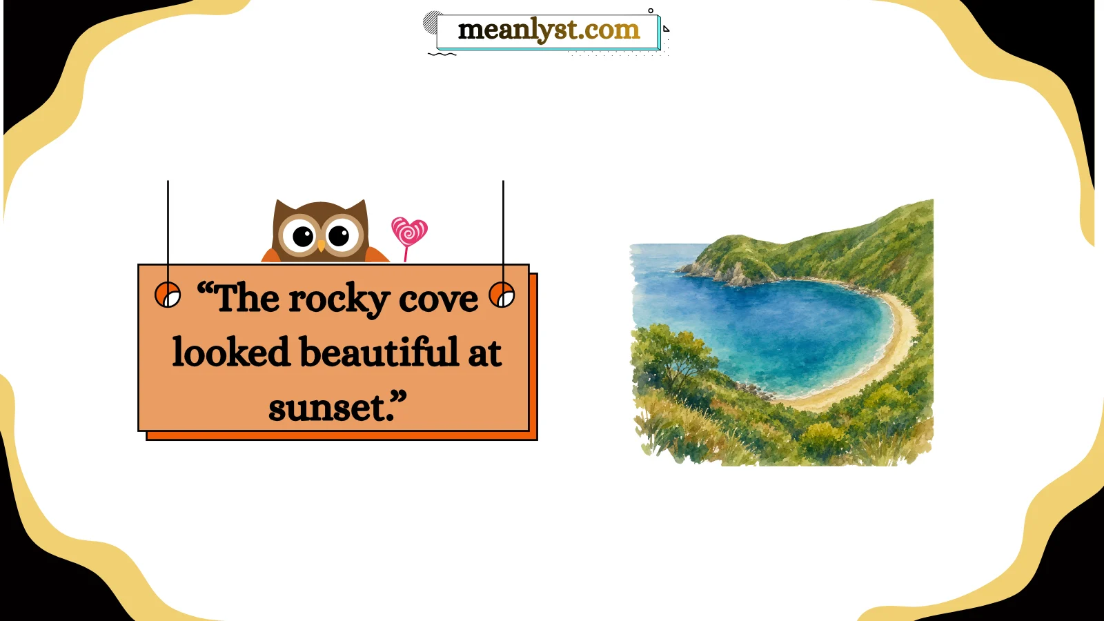 Cove in a Sentence