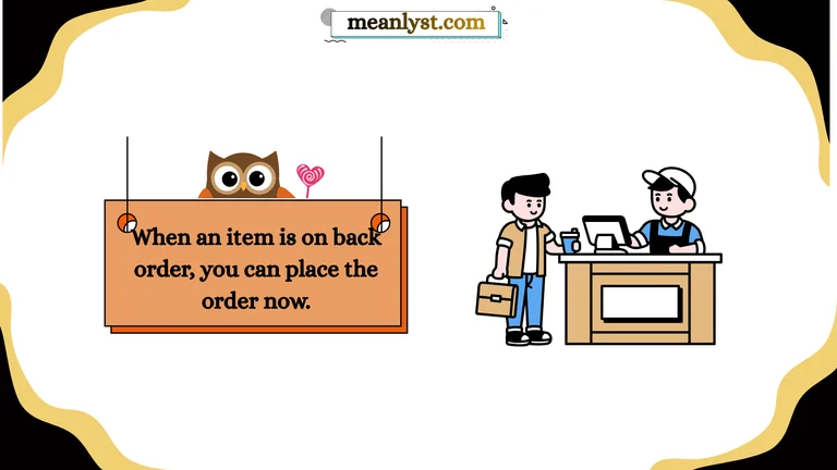 back order meaning